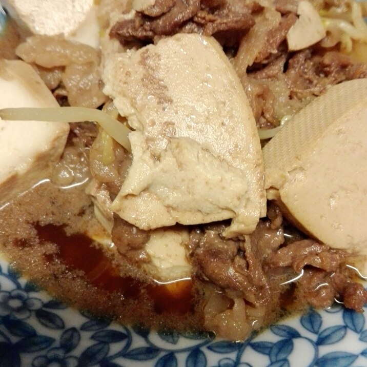 すき焼き風肉豆腐